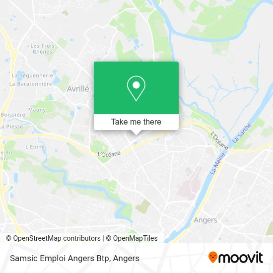 Samsic Emploi Angers Btp map