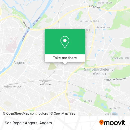 Sos Repair Angers map