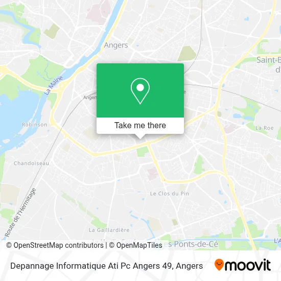 Depannage Informatique Ati Pc Angers 49 map