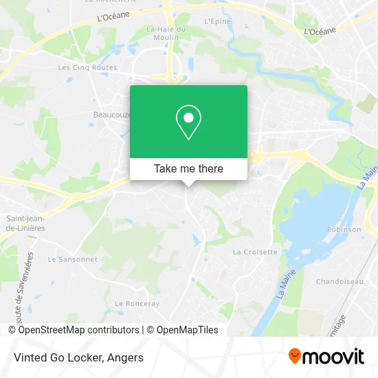 Vinted Go Locker map