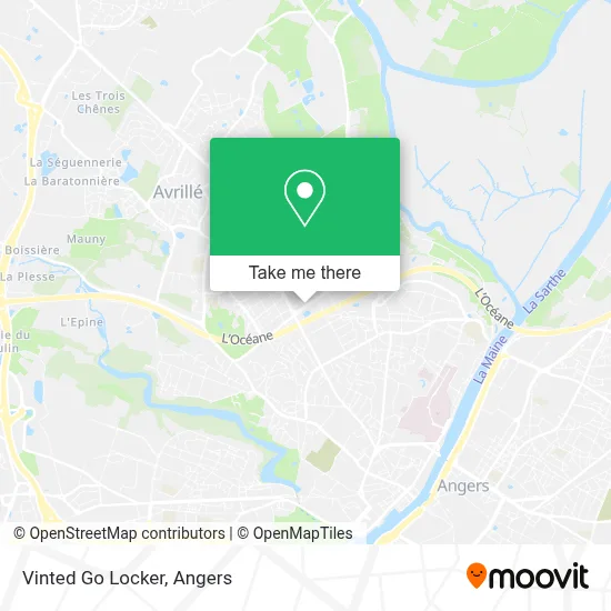 Vinted Go Locker map