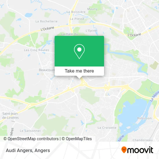 Audi Angers map