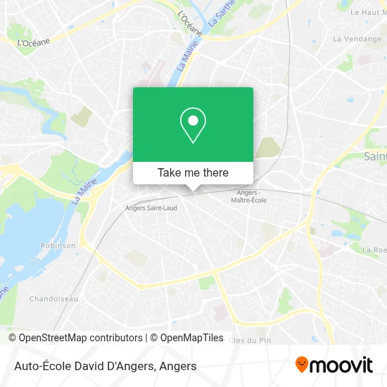 Auto-École David D'Angers map