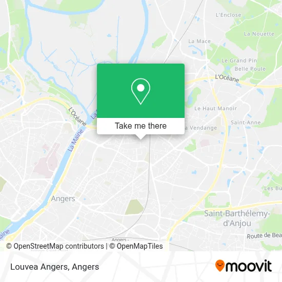 Louvea Angers map
