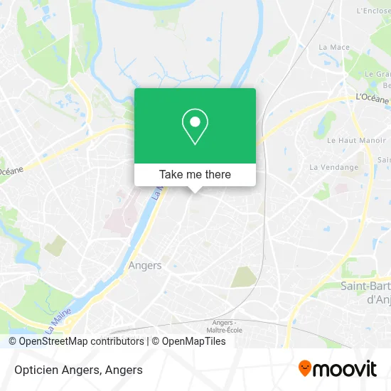 Opticien Angers map