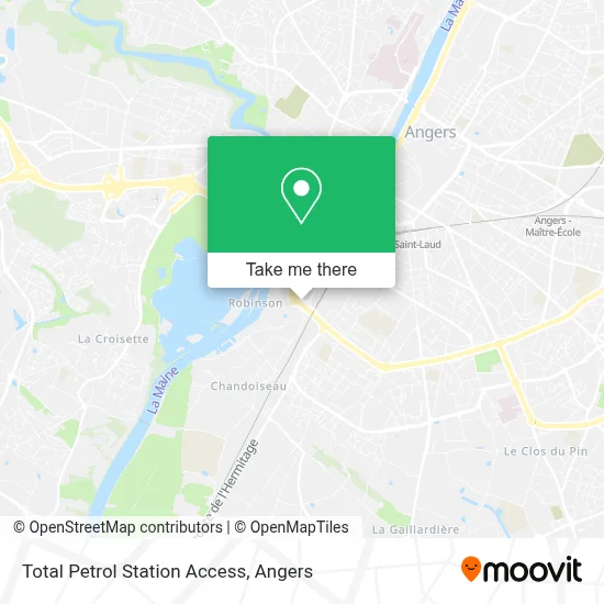 Total Petrol Station Access map