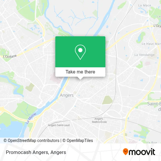 Promocash Angers map