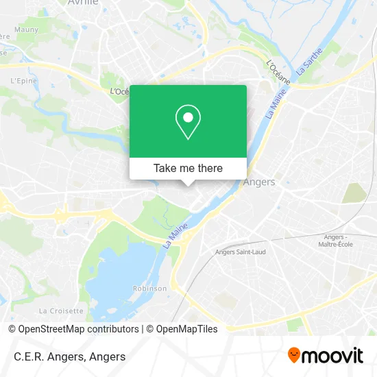 C.E.R. Angers map