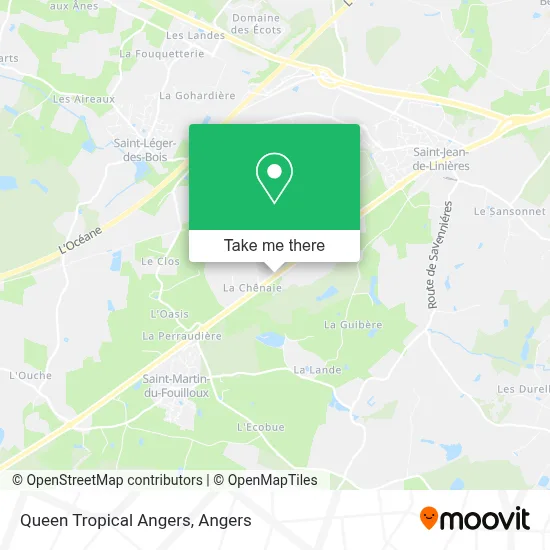 Queen Tropical Angers map
