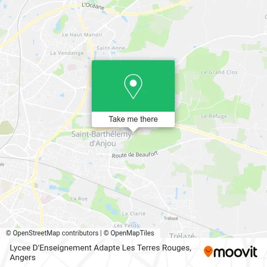 Lycee D'Enseignement Adapte Les Terres Rouges map