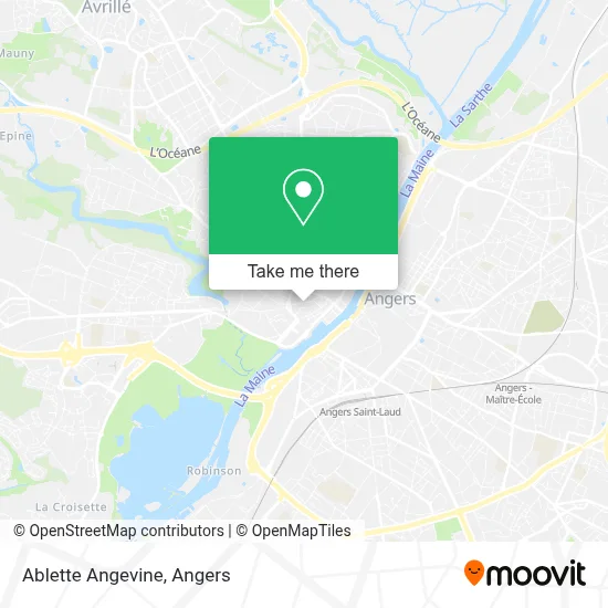 Ablette Angevine map