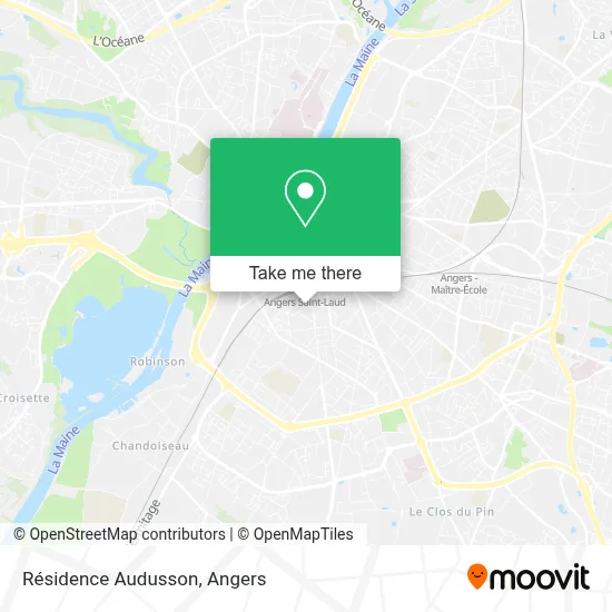 Résidence Audusson map