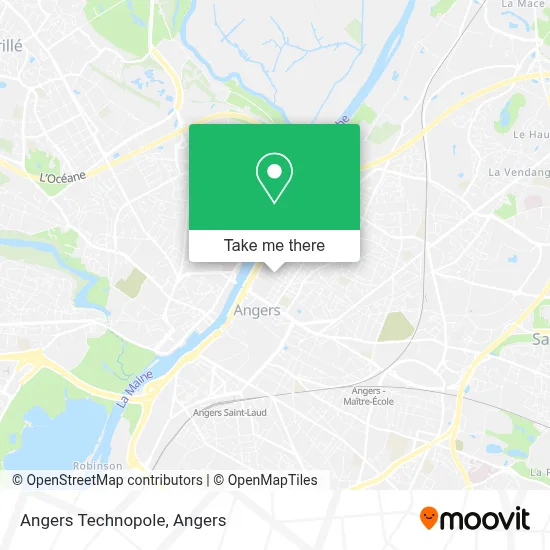 Angers Technopole map