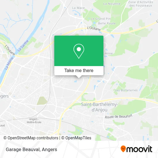 Garage Beauval map