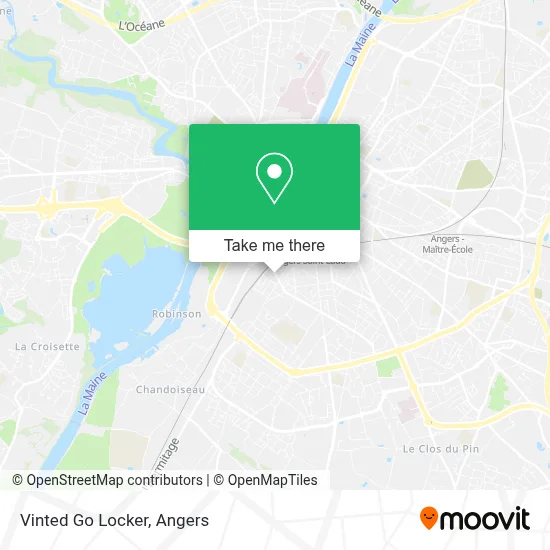 Vinted Go Locker map