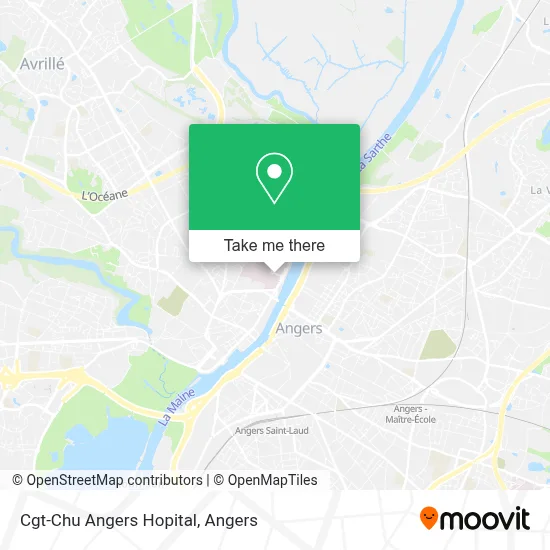 Cgt-Chu Angers Hopital map