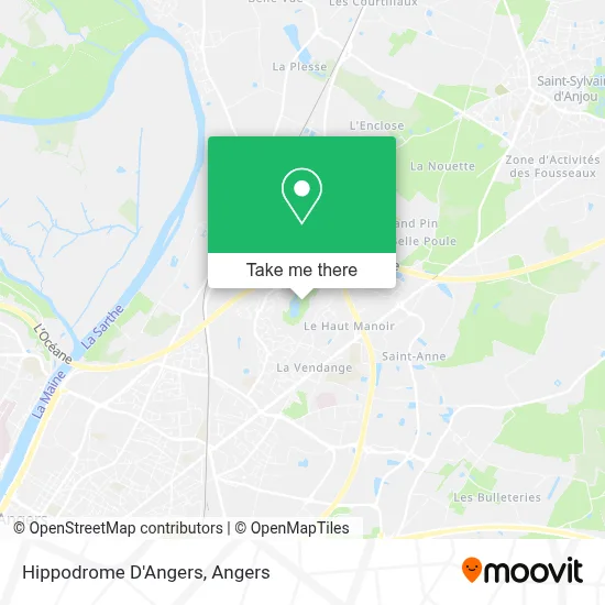 Hippodrome D'Angers map