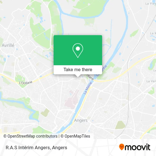 R.A.S Intérim Angers map