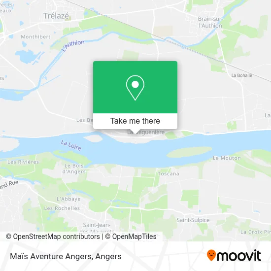 Maïs Aventure Angers map