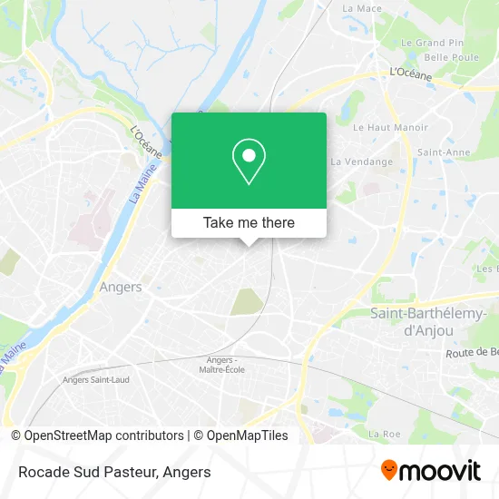 Rocade Sud Pasteur map