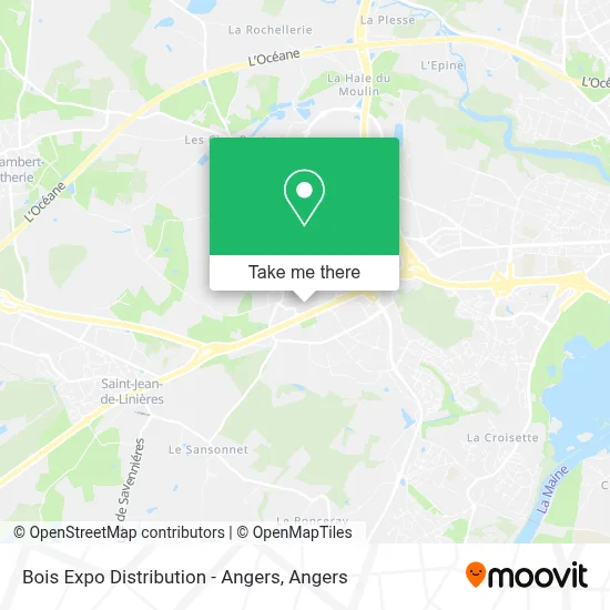 Bois Expo Distribution - Angers map
