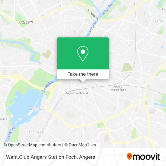 Wefit.Club Angers Station Foch map