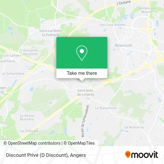 Discount Privé (D Discount) map