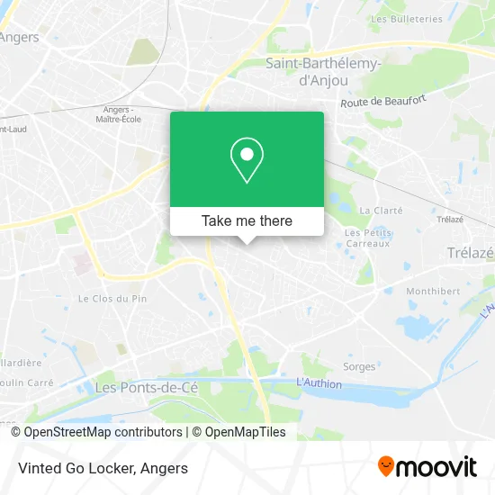 Vinted Go Locker map