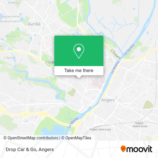 Drop Car & Go map