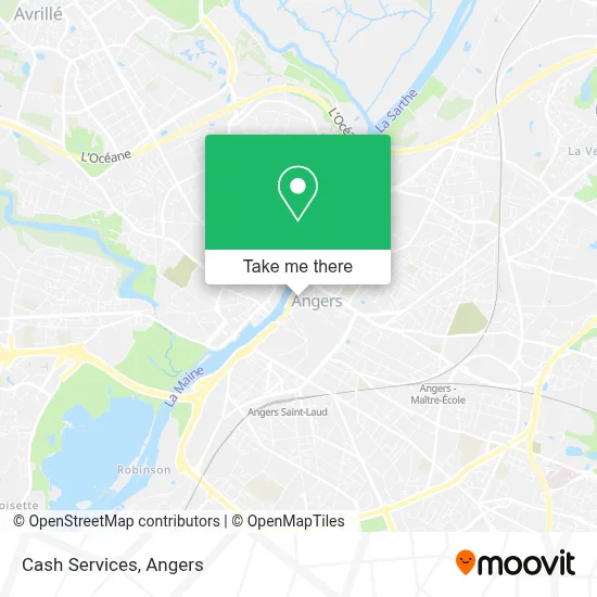 Cash Services map