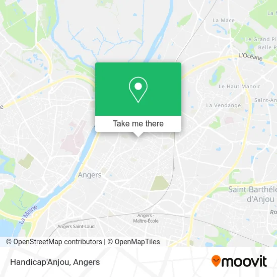 Handicap'Anjou map