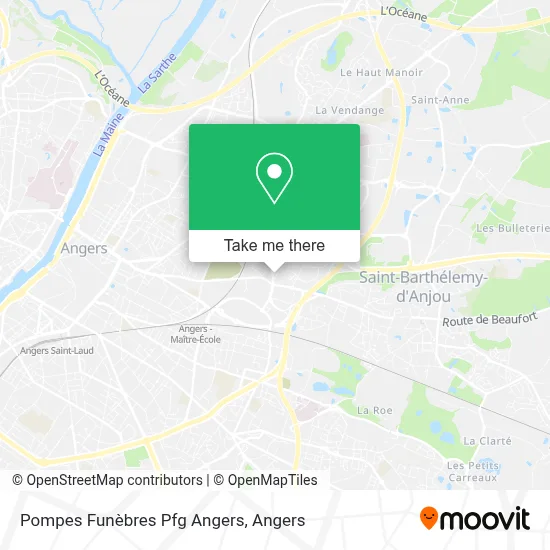 Pompes Funèbres Pfg Angers map