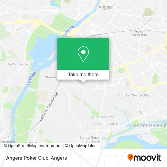 Angers Poker Club map