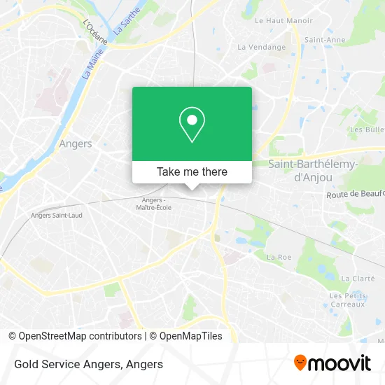 Gold Service Angers map