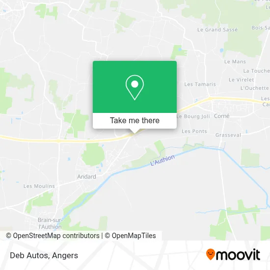 Deb Autos map