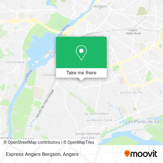 Express Angers Bergson map
