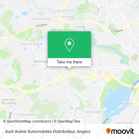 Audi Avenir Automobiles Distributeur map