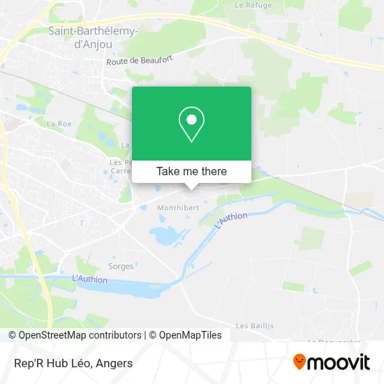 Rep'R Hub Léo map