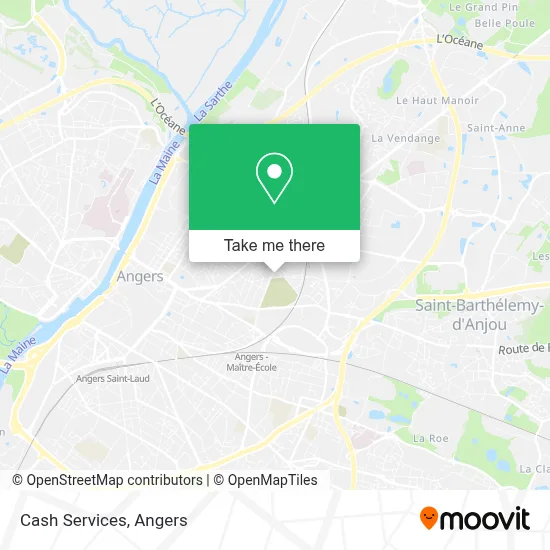 Cash Services map
