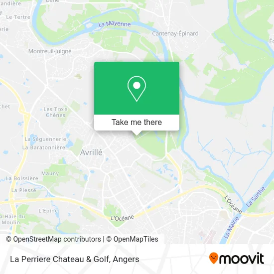 La Perriere Chateau & Golf map