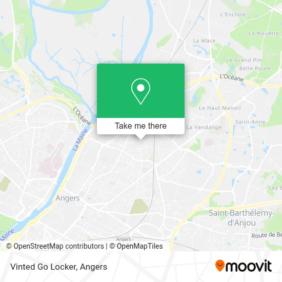 Vinted Go Locker map