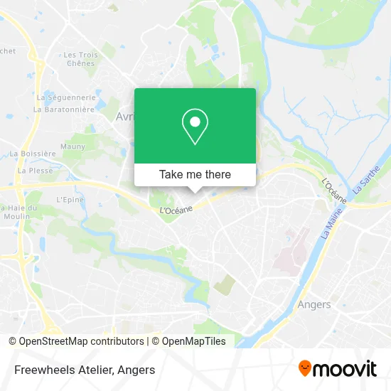 Freewheels Atelier map