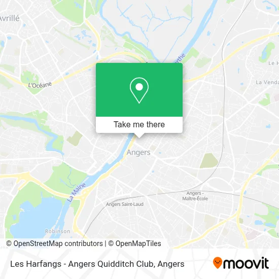 Les Harfangs - Angers Quidditch Club map