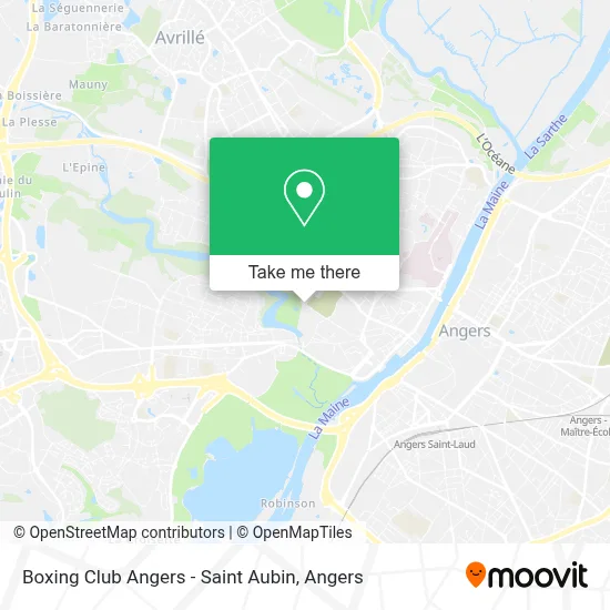 Boxing Club Angers - Saint Aubin map