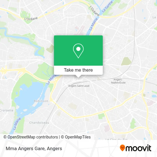 Mma Angers Gare map