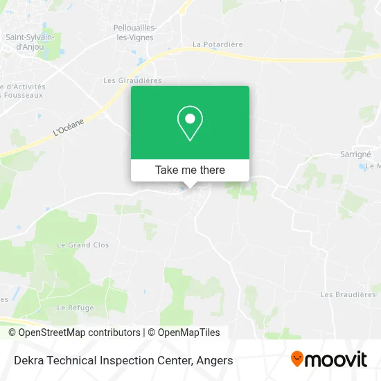 Dekra Technical Inspection Center map
