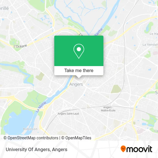 University Of Angers map