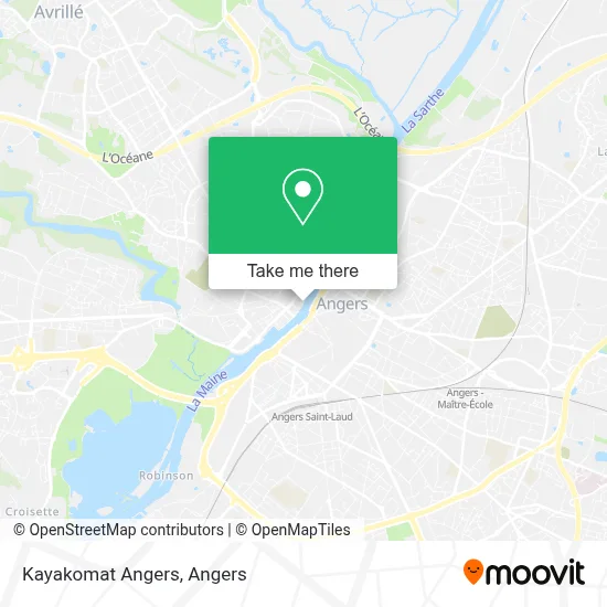 Kayakomat Angers map