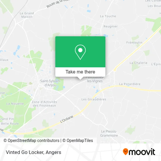 Vinted Go Locker map
