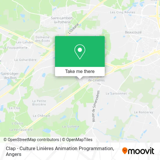 Clap - Culture Linières Animation Programmation map